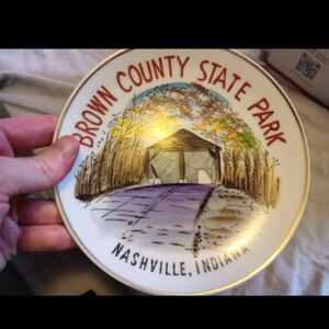 VTG Brown County State Park Nashville, Indiana Decorative Plate